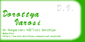 dorottya varosi business card